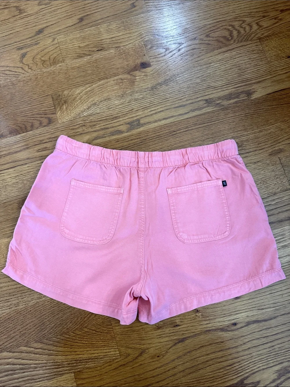 Gap Lyocell Pull On Shorts Peachy Pink Elastic Waist Casual Lounge Size Large
